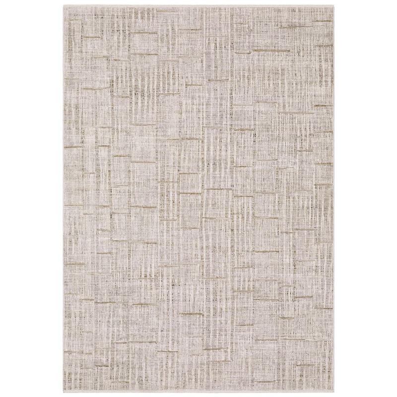 Branigan BRG02 Ivory/ Grey Indoor Indoor - 6'7" x 9'6"