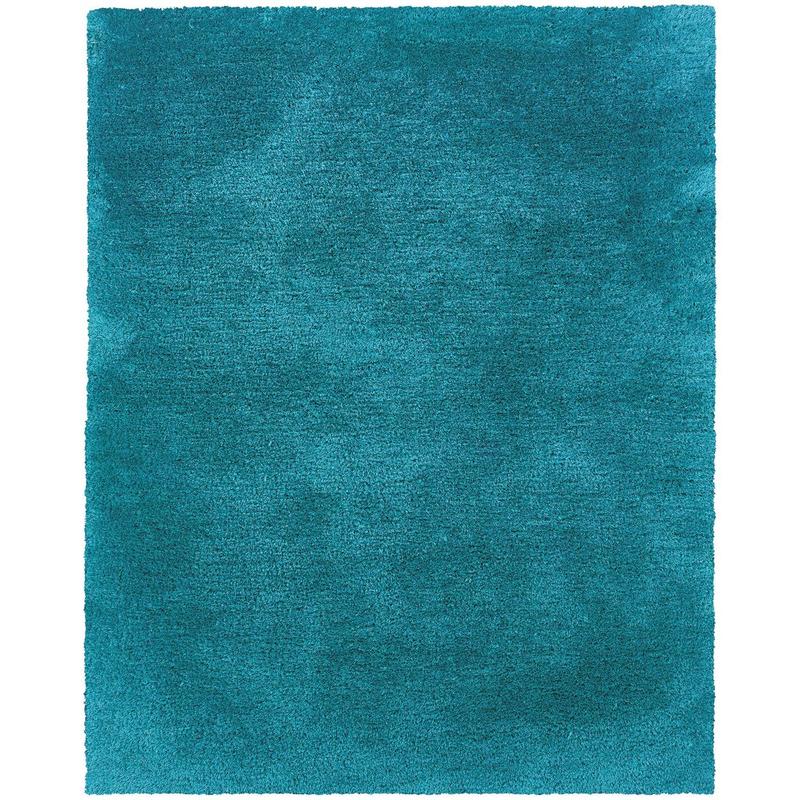 Cosmo 81104 Teal Indoor Area Rug - 5' x 7'