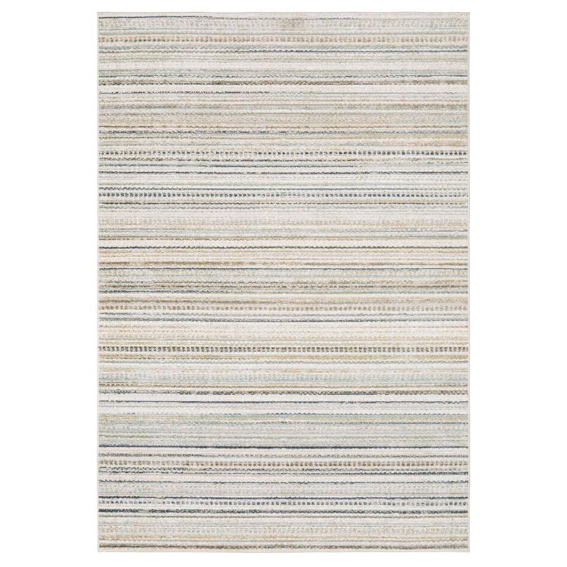 Cavett CAV10 Beige/ Multi Indoor Area Rug - 5'3" x 7'6"