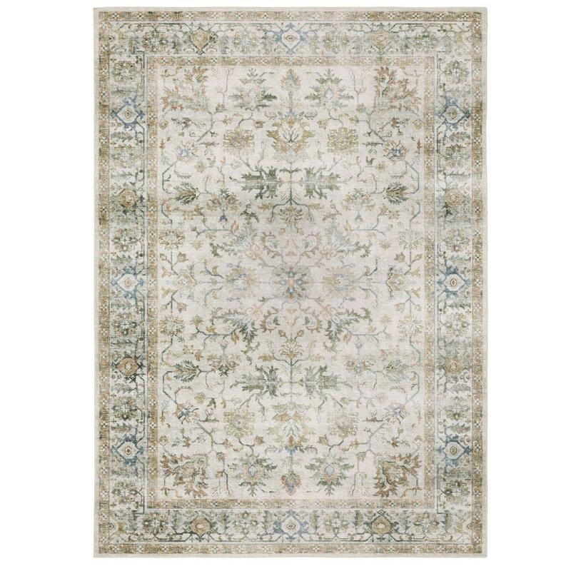 Charleston CHA10 Grey/ Multi Indoor Area Rug - 2' x 3'