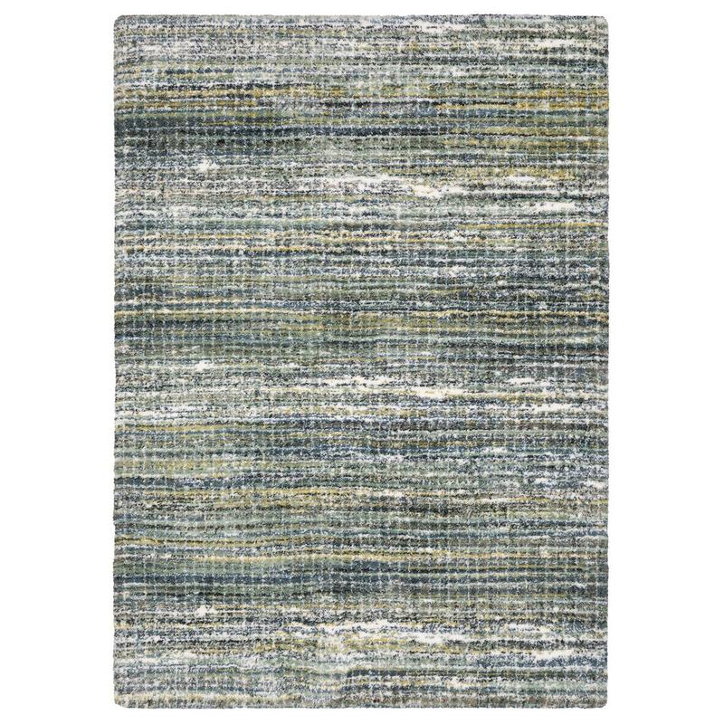 Galileo GAL07 Green/ Blue Indoor Area Rug - 3'10" x 5'5"