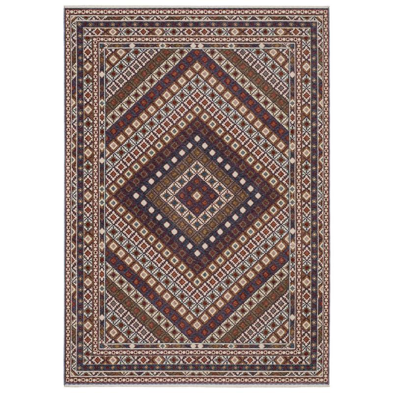 Hastings HA08B Red/ Multi Indoor Area Rug - 7'10" x 10'10"